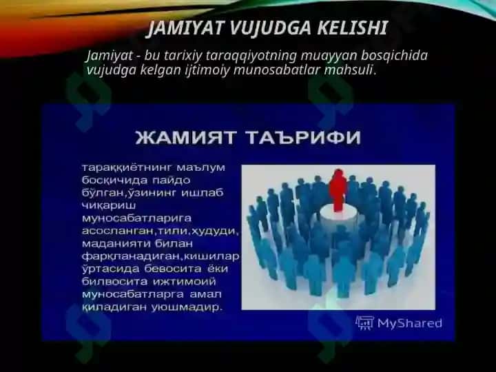 Davlat-jamiyat mavjud bo'lishining bir shakli sifatida. Davlat va huquqning vujudga kelishi to'grisidagi nazariyalar 4
