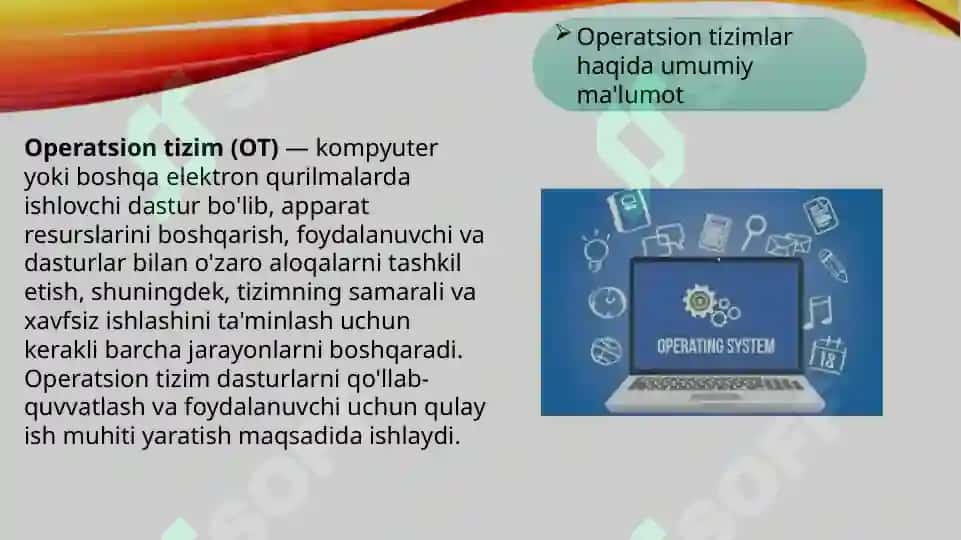 Operatsion Tizimlar va Ularning Funksiyalari 3
