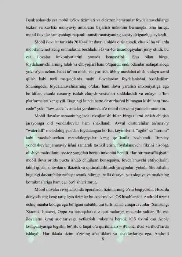MOBIL ILOVALARNI ISHLAB CHIQISH VA ULARNING XUSUSIYATLARI 7