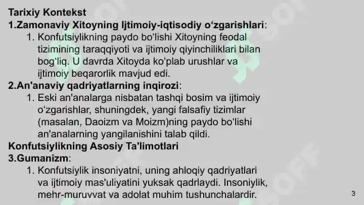 Konfutsiylikning vujudga kelishi va fasafiy talimoti 3