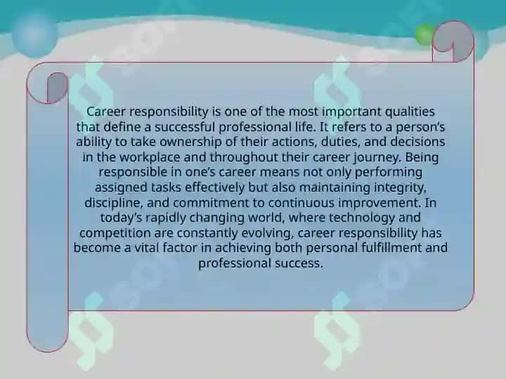 Career Responsibility 2