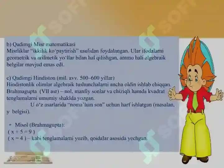 Algebra fanining vujudga kelishi 4