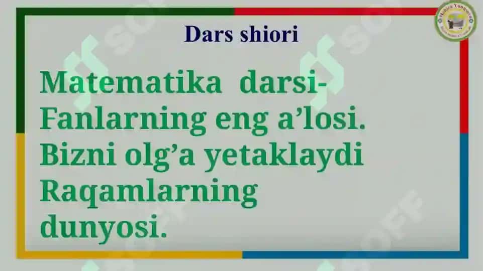 4- sinf matematika 36- dars Venn diagrammasi 4