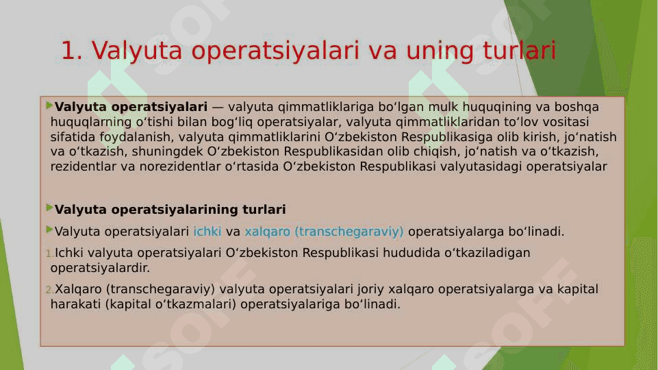 Xalqaro valyuta operatsiyalari 3