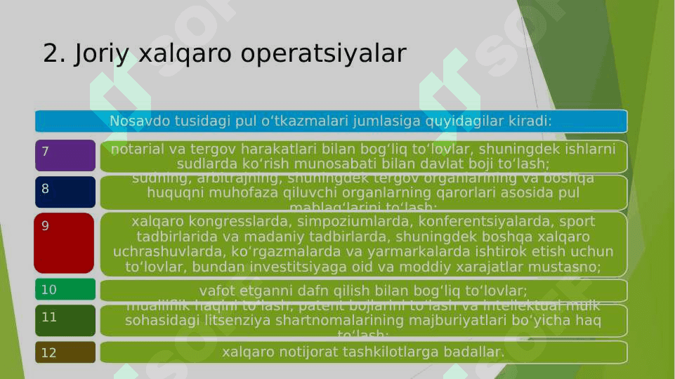 Xalqaro valyuta operatsiyalari 6