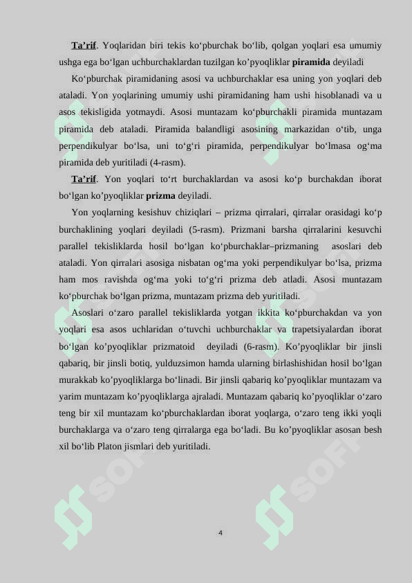 Ko`pyoqlarni  tasvirlash va yasash 4