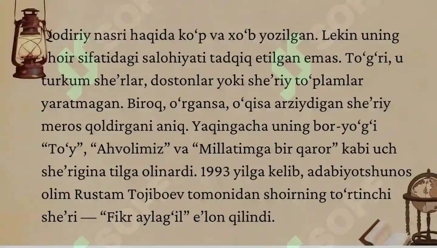 Abdulla Qodiriy lirikasi 3