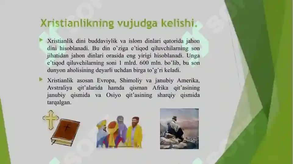 Xristianlik dinining vujudga kelishi va ta'limoti 3
