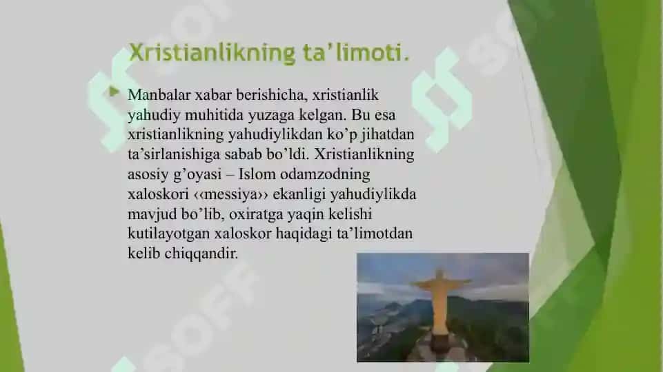 Xristianlik dinining vujudga kelishi va ta'limoti 4