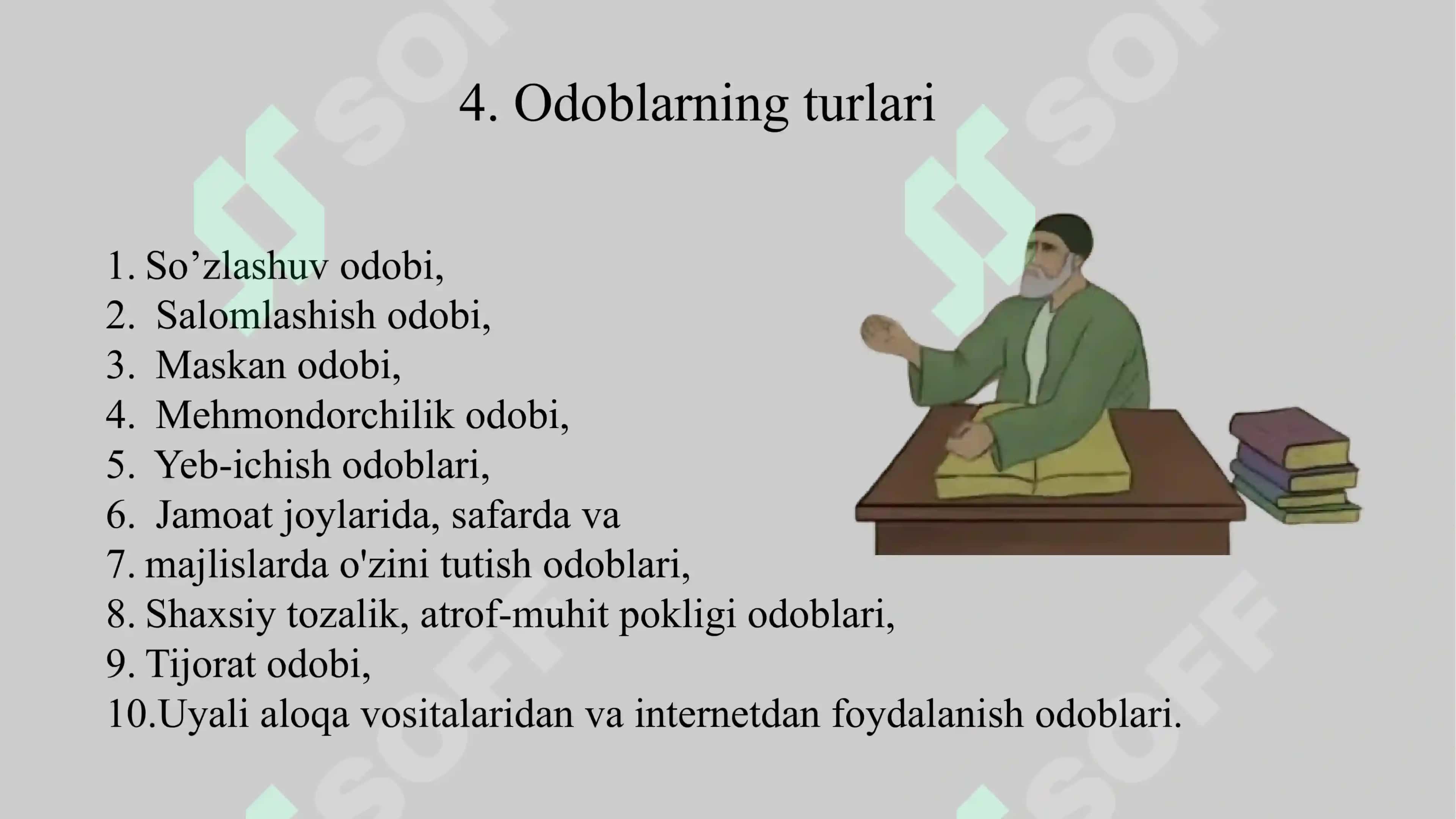Ijtimoiy odoblar 8