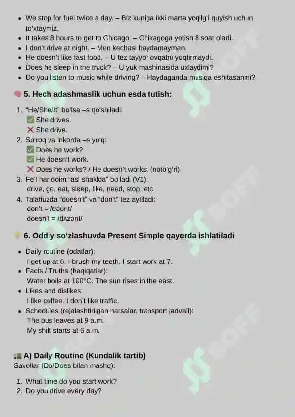 Present Simple 4