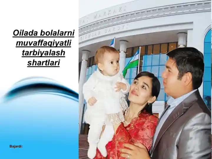 slayd Oilada bola tarbiyasi