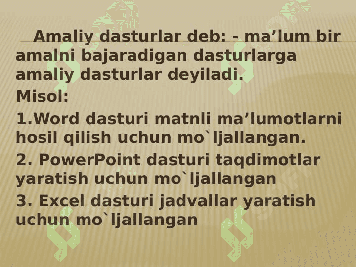 Amaliy dasturlar yordamida oʻquv materiallarni yaratish 2