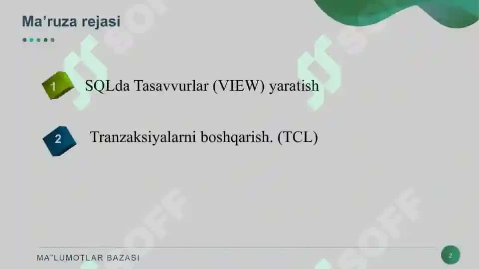 TRANZAKSIYALARNI BOSHQARISHDA SO‘ROVLAR YARATISH VA QAYTA ISHLASH 2