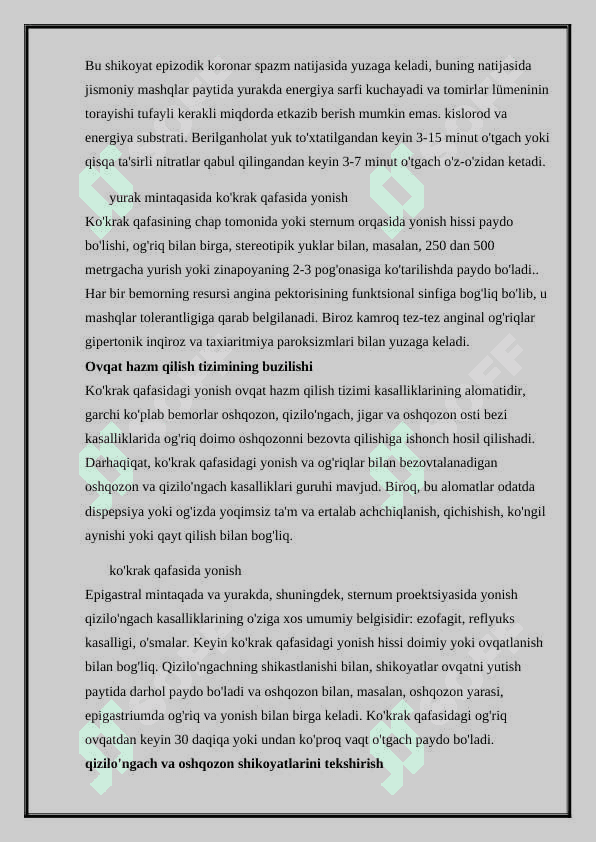 KO’KS ORALIG’I KASALLIKLARI 3