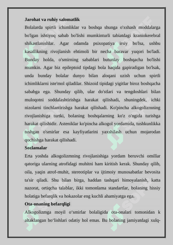 O'smirlar alkogolizmi: sabablari va belgilari 3