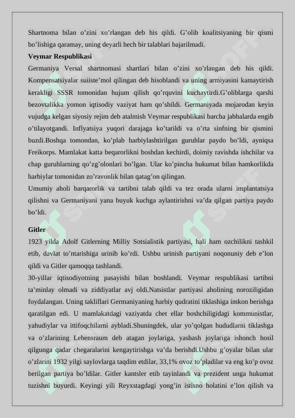 Ikkinchi jahon urushi tarixshunosligi 24 7