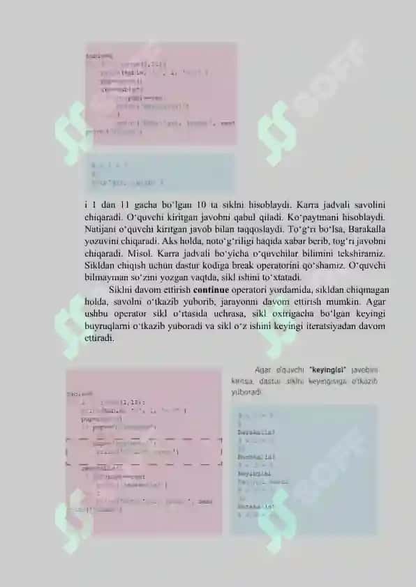 PYTHON DASTURIDA SIKLLARNI BOSHQARISH:CONTINUE,BREAK OPERATORLARI 4