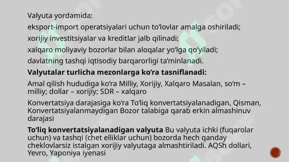 Valyuta operatsiyalari va ularning mohiyati 4