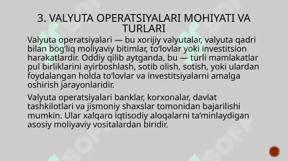 Valyuta operatsiyalari va ularning mohiyati 6