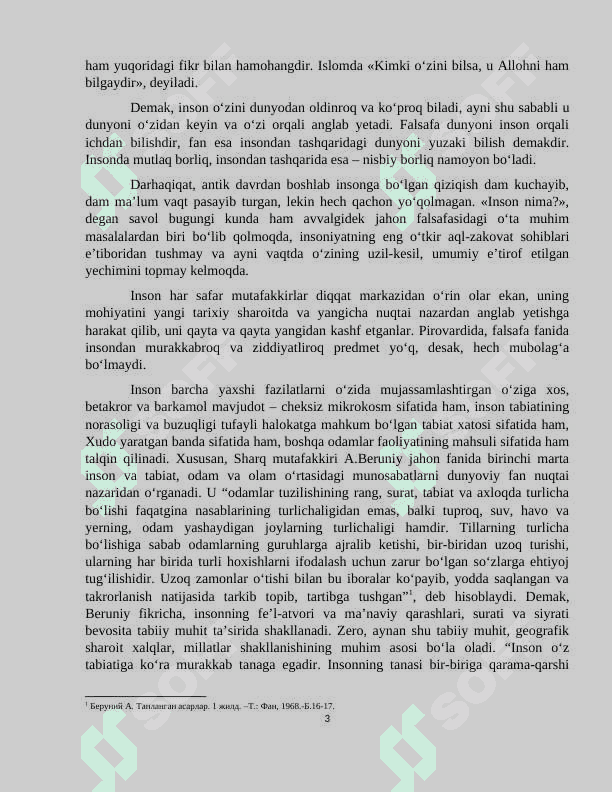 FALSAFIY ANTROPOLOGIYA (INSON HAQIDAGI TA’LIMOT). 3