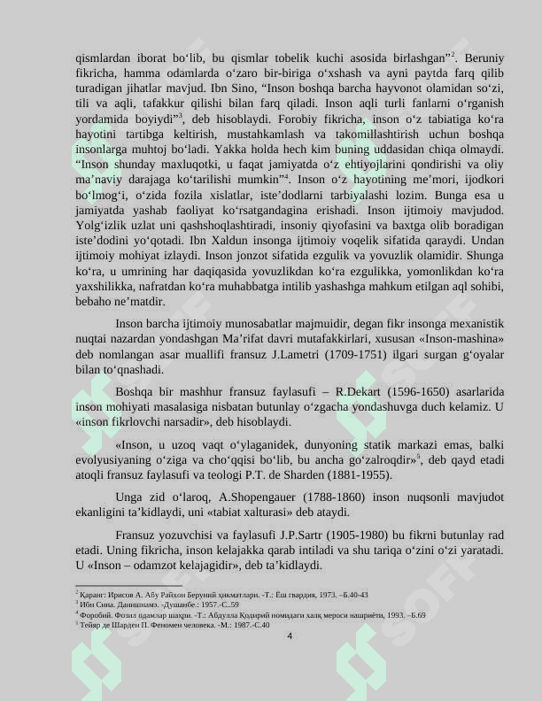 FALSAFIY ANTROPOLOGIYA (INSON HAQIDAGI TA’LIMOT). 4