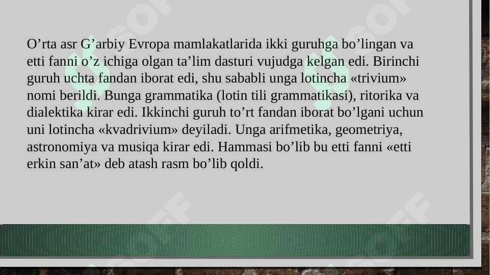 O’rta asrlarda  G’arbiy yevropada xristian dini 2