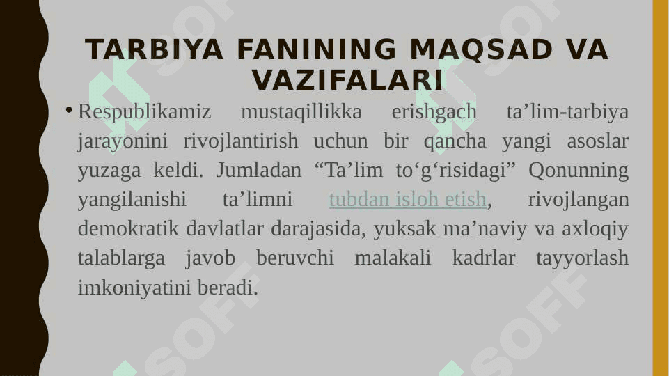 Tarbiya ijtimoiy taʼrixiy zarurat sifatida 3
