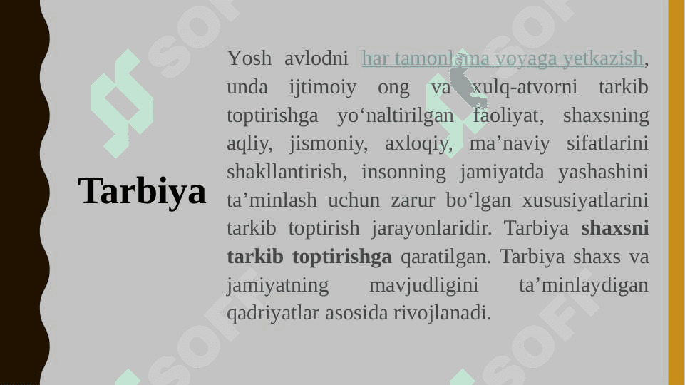 Tarbiya ijtimoiy taʼrixiy zarurat sifatida 8