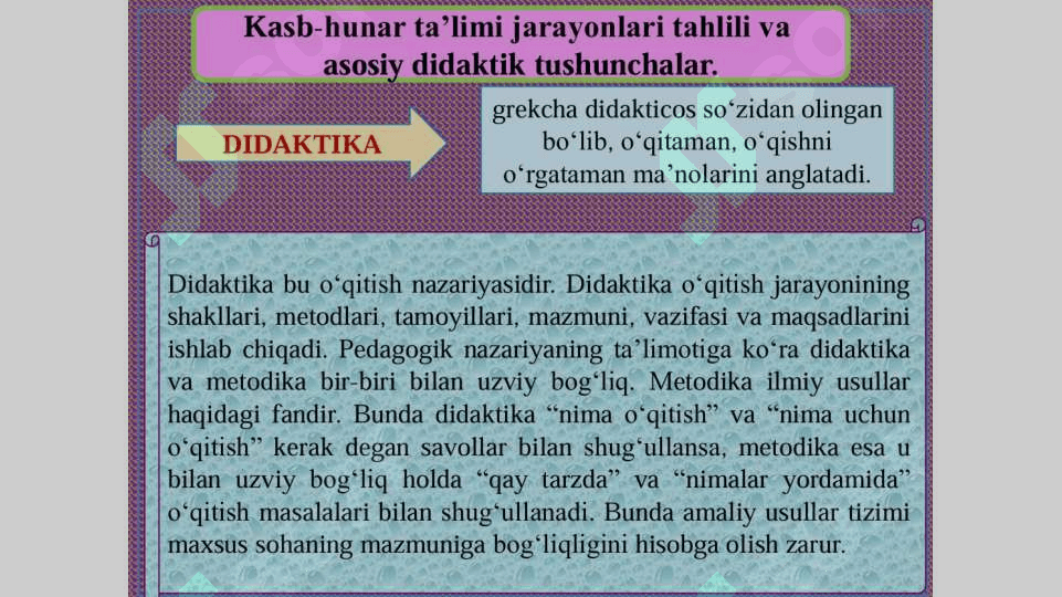 Tarbiya jarayonini tashkil etishda moddiy-texnik ta'minoti 2