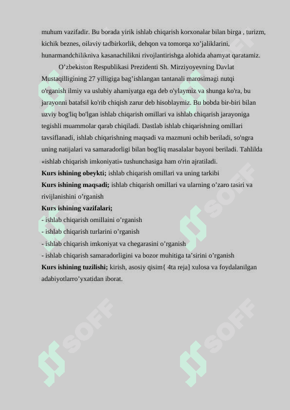 ISHLAB CHIQARISHNING IQTISODIY VA IJTIMOIY SAMARADORLIGI 4