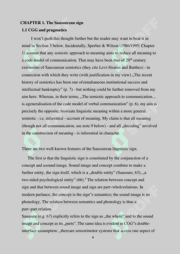 Meaning of signs of meaning and types 6