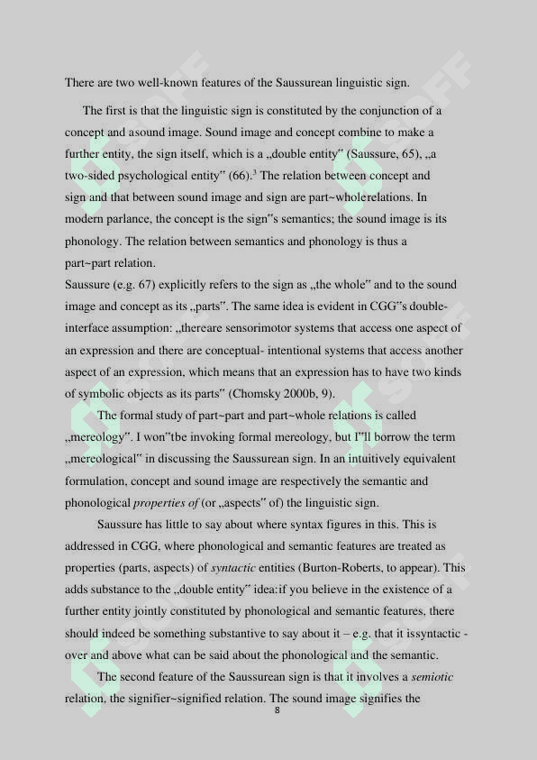 Meaning of signs of meaning and types 8