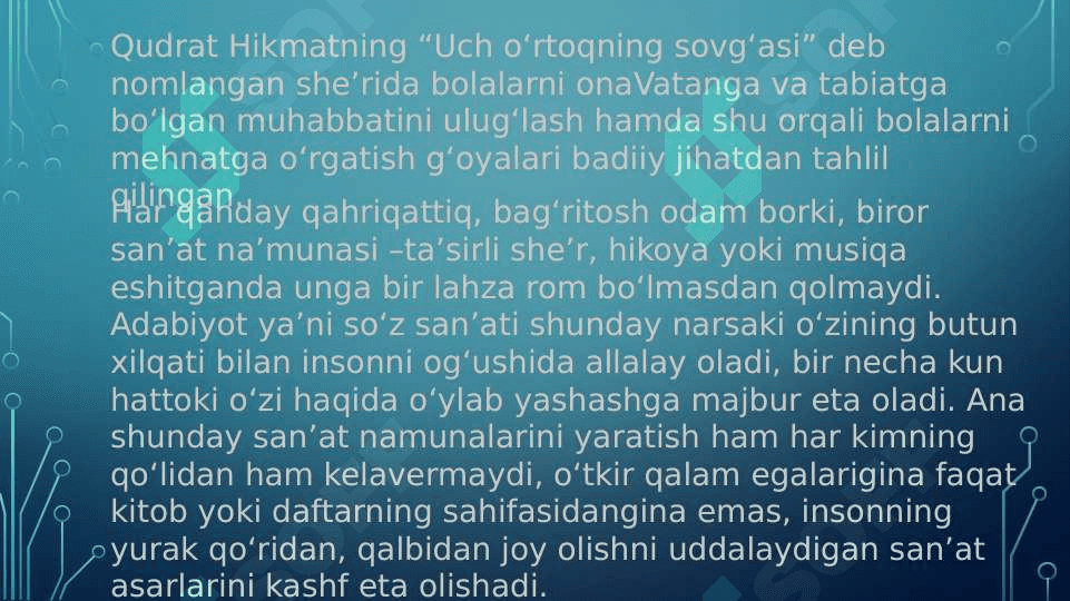 Qudrat Hikmat hayoti va ijodi 8