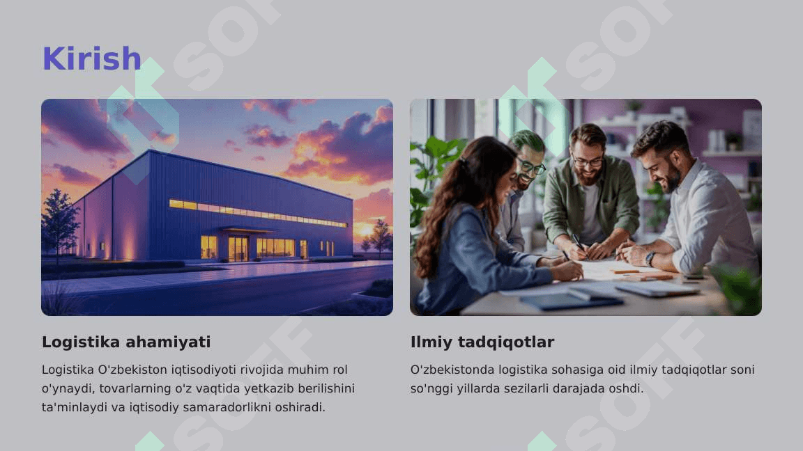 O'zbekistonda Logistikaga Oid Adabiyotlarni O'rganish 2