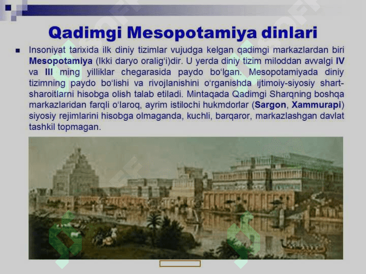 QADIMGI MESOPOTOMIYA DINLARI 2