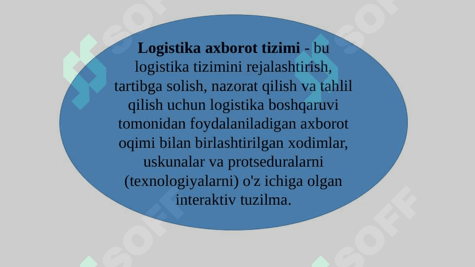 Tijorat sohasida information logistika 4