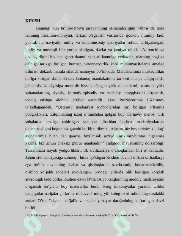 “SHIMОLI-G’АRBIY BАQTRIYАNING KUSHОN PОDSHОLIGI DАVRI АRXЕОLОGIK YОDGОRLIKLАRI” 7