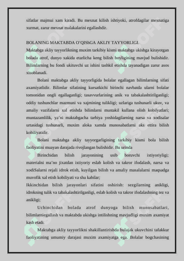 Bоlalarning tashkilotlarida psixоdiagnostik ishlarni tashkil etish 8
