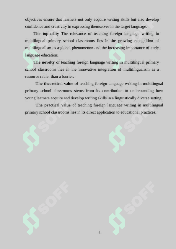 Teaching Foreign Language Writing in Multilingual Primary School Classrooms 4
