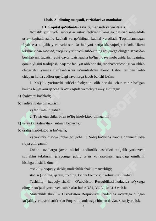 Kapital qo‘yilmalar auditi 5