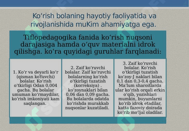 Ko‘rishida nuqsoni bo‘lgan bolalar 2