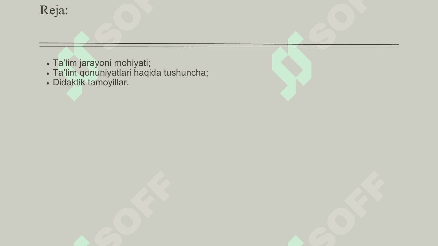 Taʼlim qonuniyatlari 2