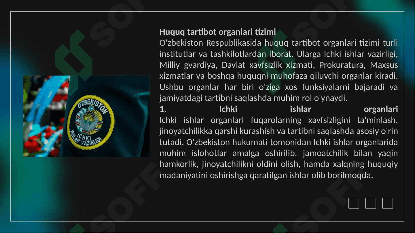 Huquq tartibot organlari va sud tizimidagi o`zgarishlar 3