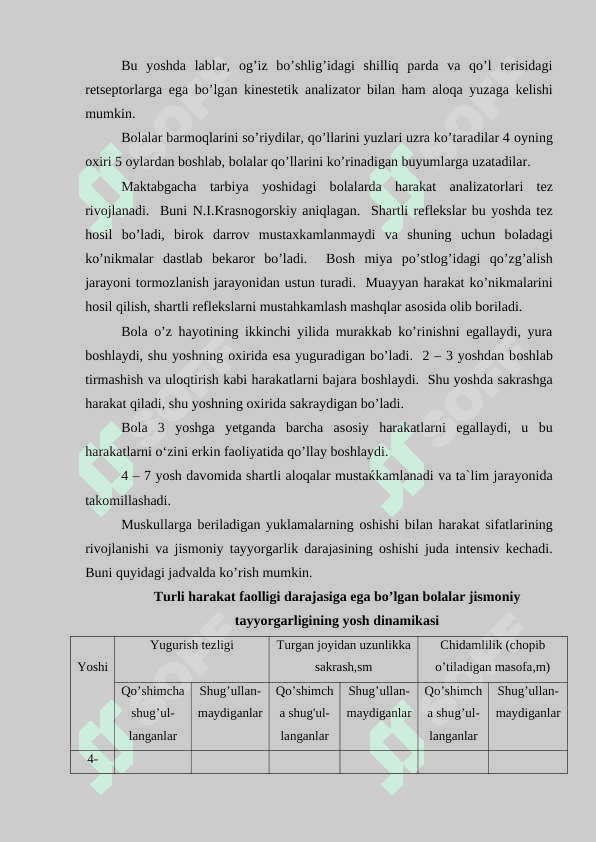 Maktabgacha tarbiya yoshidagi bоlalar rivоjlanishining o’ziga xоs xususiyatlari 7