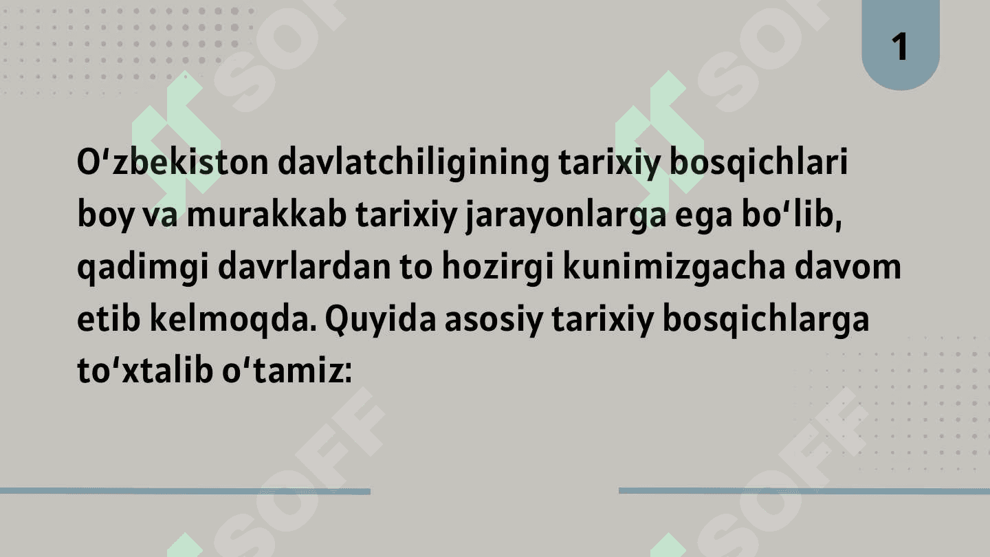 O‘zbek davlatchiligining tarixiy bosqichlari 2