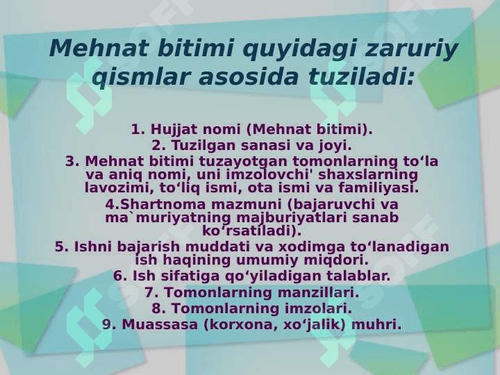 Xodimlar faoliyatiga doir hujjatlar 3