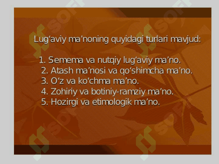 So‘z va uning ma’nosi 8
