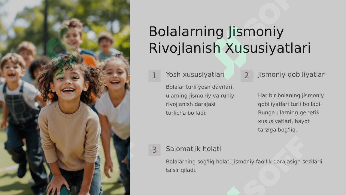 Bolalarni kundalik hayotida jismoniy tarbiya bo‘yicha ishni tashkil etish. 3