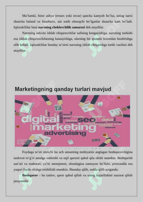 Marketingning mohiyati, maqsadi va vazifal. 7